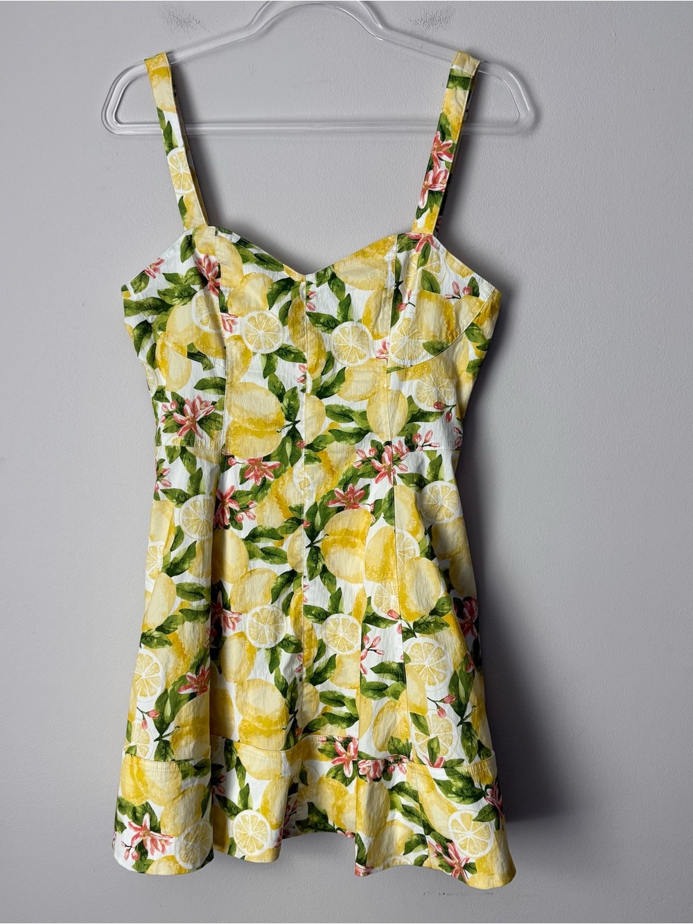 Avec Les Files Lemon & Floral Mini Dress